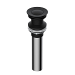 Донный клапан WasserKRAFT A250 Push-up черный, покрытие Soft-touch, без перелива Донный клапан WasserKRAFT A250 Push-up черный, покрытие Soft-touch, без перелива