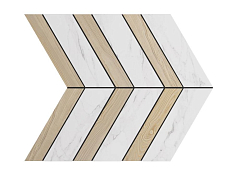 Мозаика Estima Supreme SM01/SI03 Chevron 29*37,5 неполированная