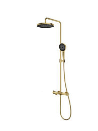 Душевая стойка Vincea Rim VSFS-2RM1BG с изливом брашированное золото