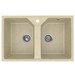 Кухонная мойка Uperwood ECON UPD-402 77х49 бежевая матовая Кухонная мойка Uperwood ECON UPD-402 77х49 бежевая матовая