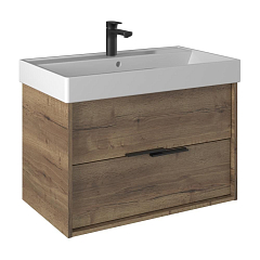 Тумба с раковиной Briz Тесо 80 дуб веллингтон табак