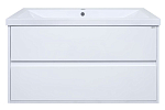 Тумба с раковиной Misty Алиса 90 подвесная белая